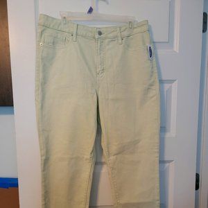NWT Old Navy High Rise Straight Jeans in Lime